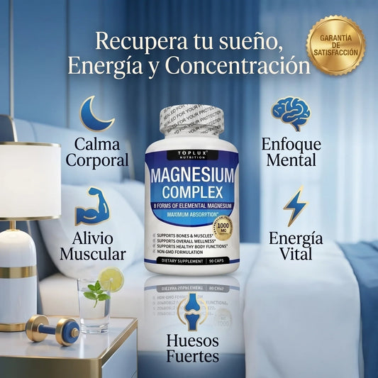 ✨ Magnesium Complex - Descansa profundo y recupérate mejor sin tensión